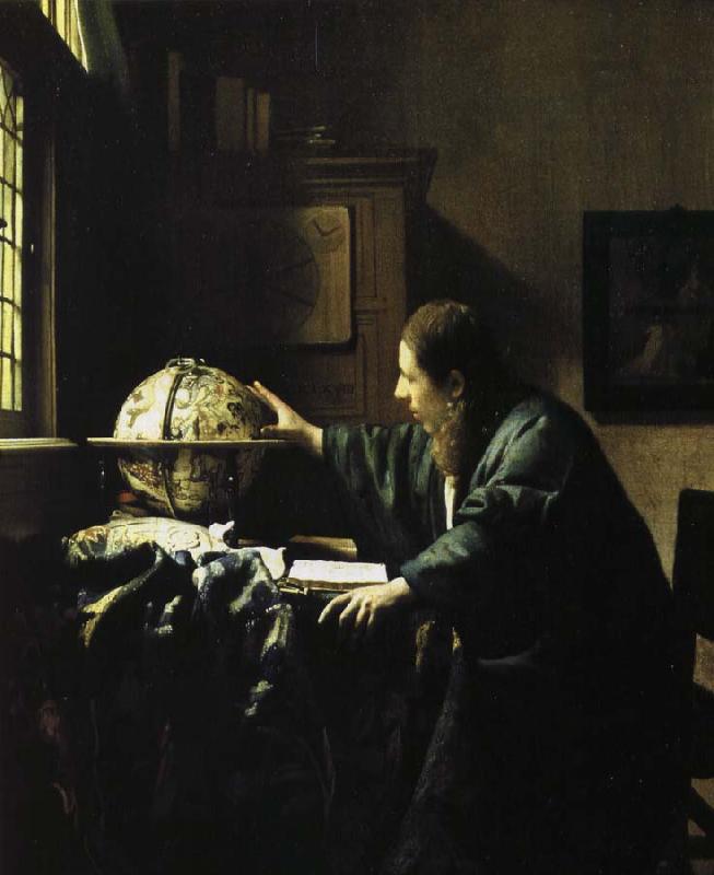 Jan Vermeer astronimen oil painting image